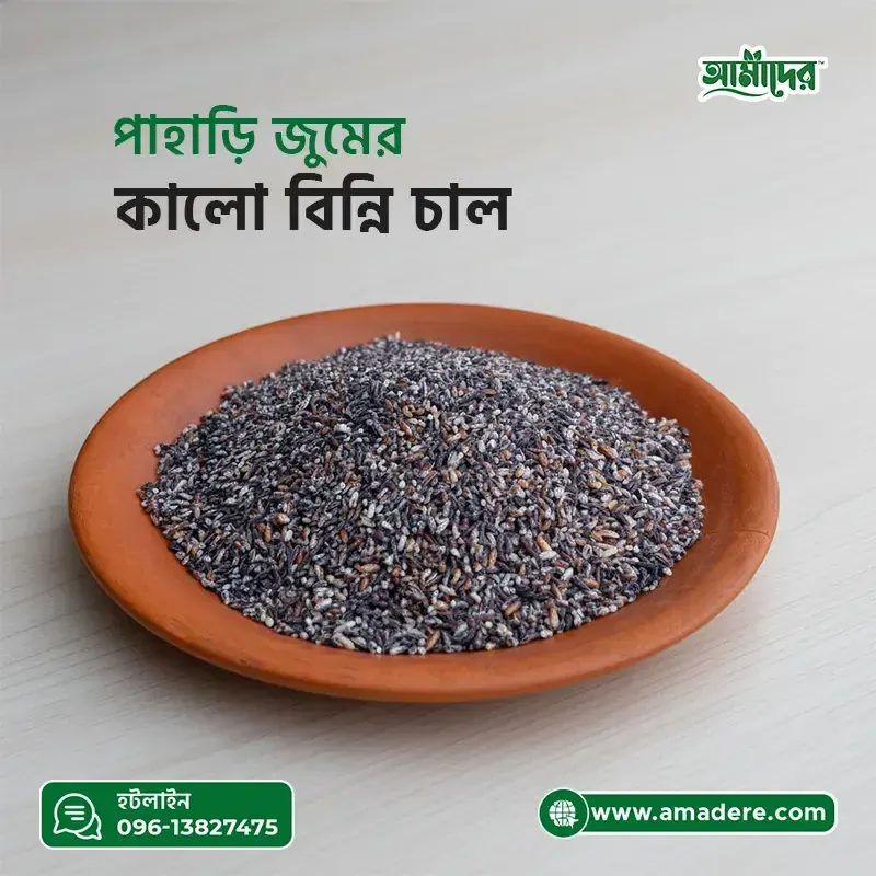 Amader Pahari Black Rice | Pahar Kalo Binni Rice | Organic Black Rice | আমাদের কালো বিন্নি চাল | পাহাড়ি জুমের খাঁটি কালো চাল | কালো চাল