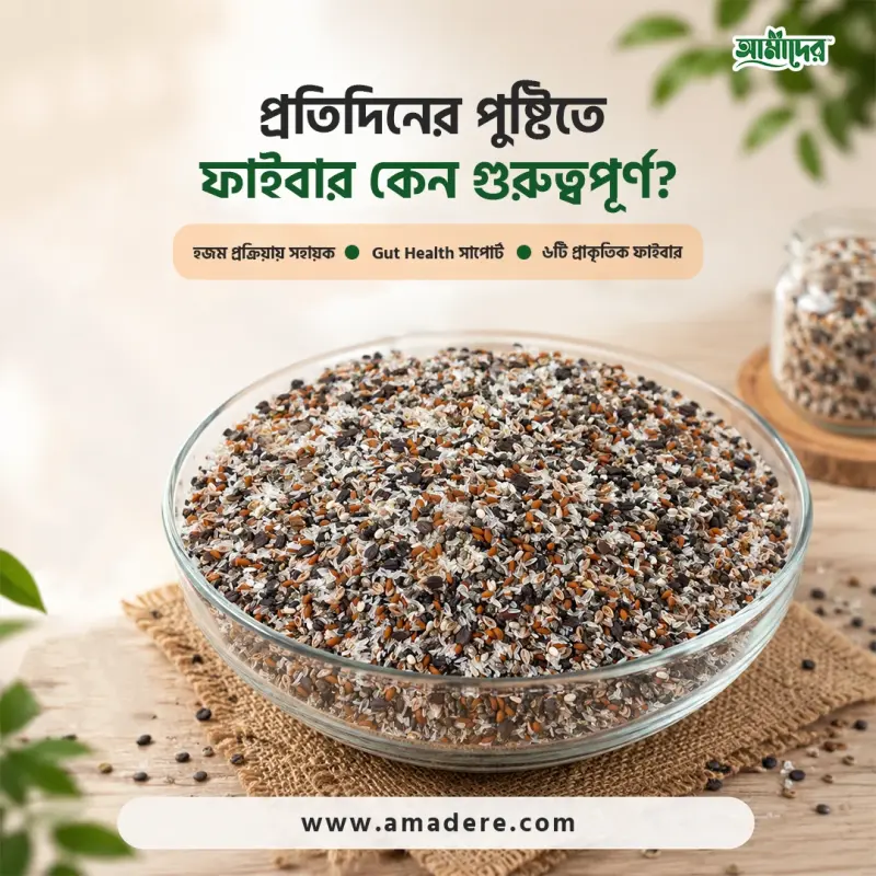 Daily Fiber Mix কী? Fiber Benefits, Digestive Health & High Fiber Food Guide Bangladesh
